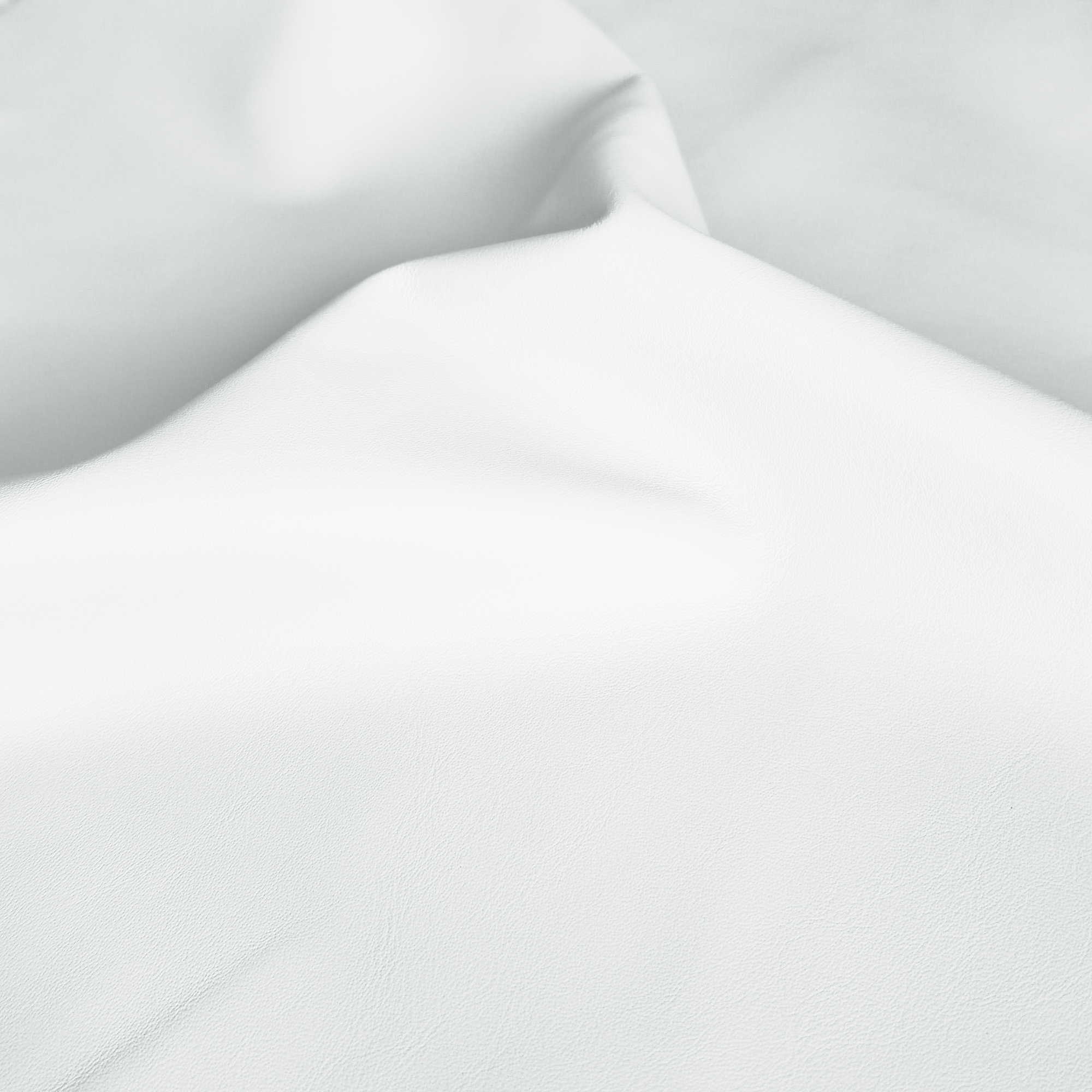 Pelle Elegance Bianco Ottico 2009 – vera pelle liscia effetto cuoietto in drappeggio