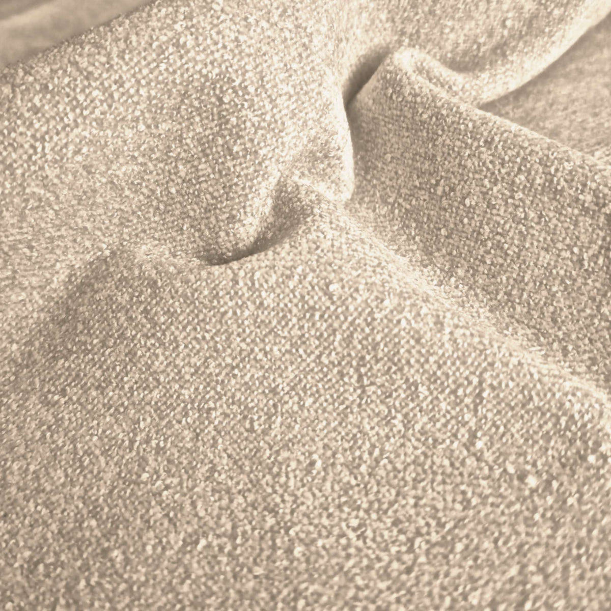 Tessuto Amy Beige am170 drappeggiato – micro bouclé vellutato, colore beige