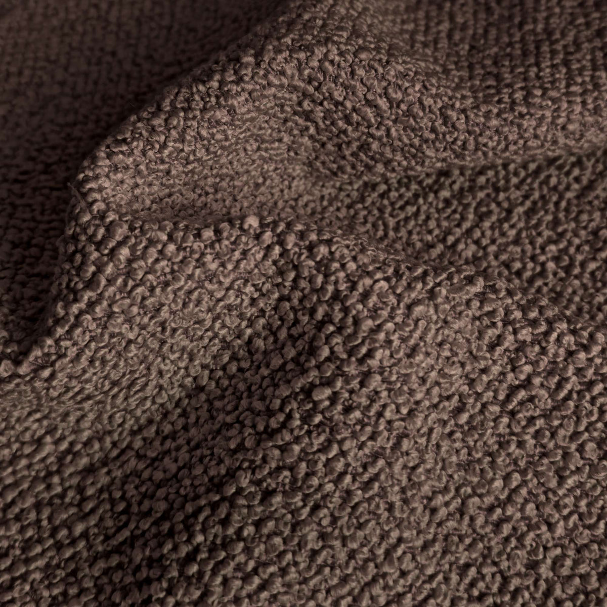 Tessuto Bardot Nougat ba06 drappeggiato – tessuto bouclé, colore marrone
