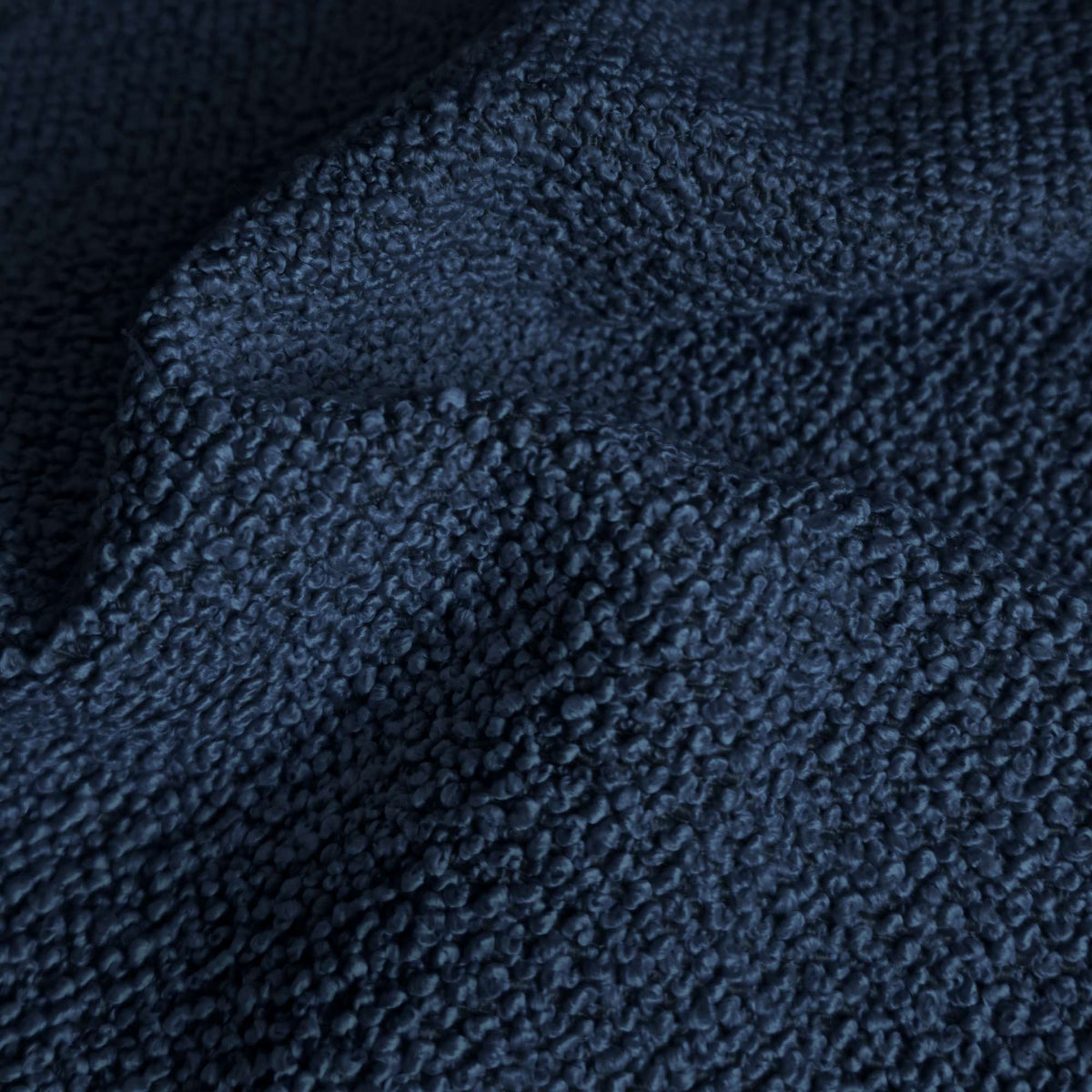 Tessuto Bardot Navy ba10 drappeggiato – tessuto bouclé, colore blu