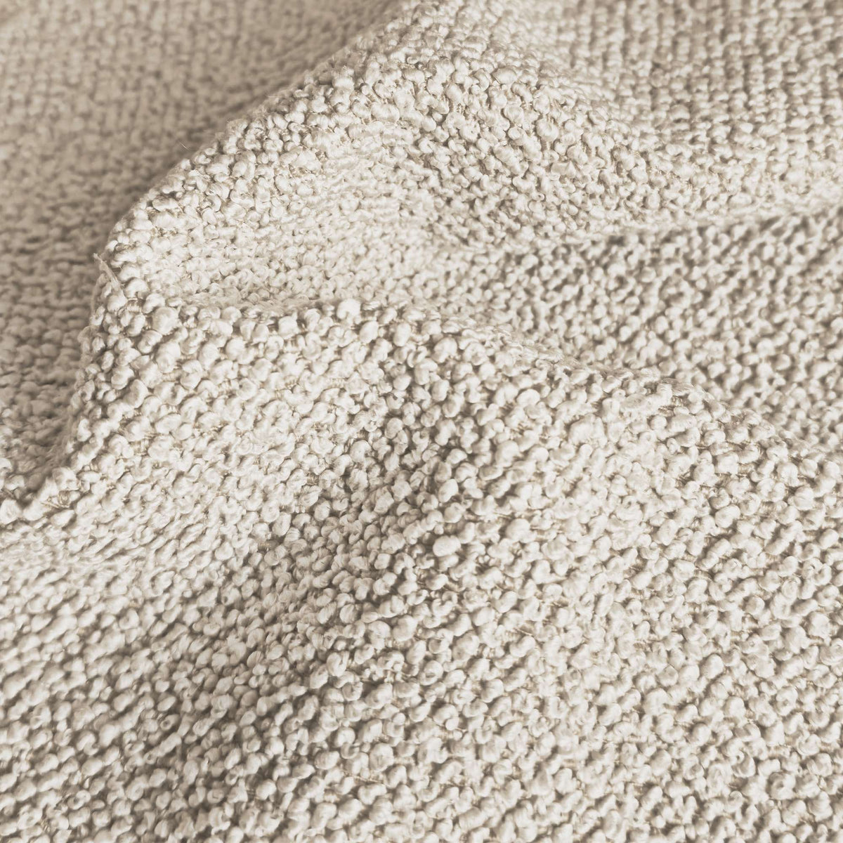 Tessuto Bardot Silver Cream ba115 drappeggiato – tessuto bouclé, colore panna