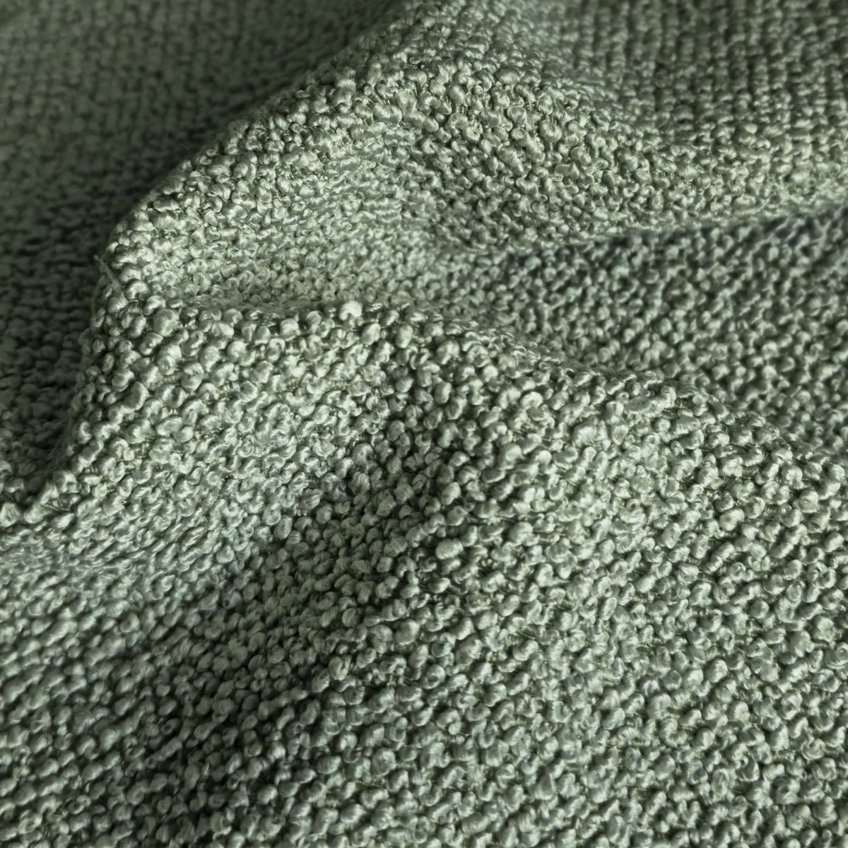 Tessuto Bardot Light Green ba26 drappeggiato – tessuto bouclé, colore verde