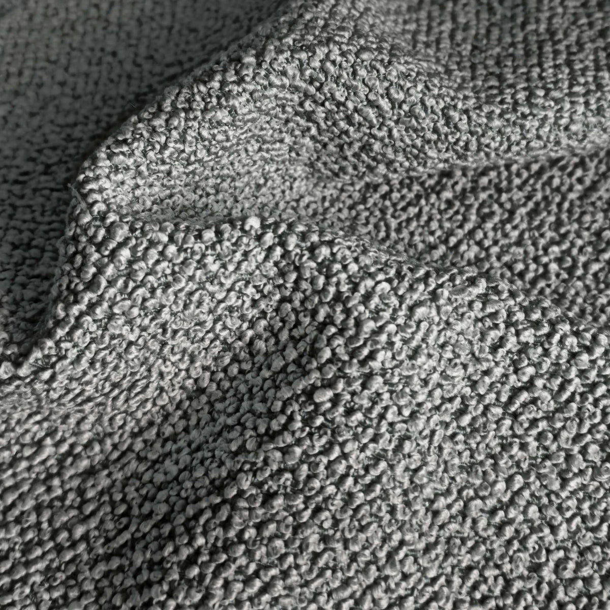 Tessuto Bardot Grey ba45 drappeggiato – tessuto bouclé, colore grigio