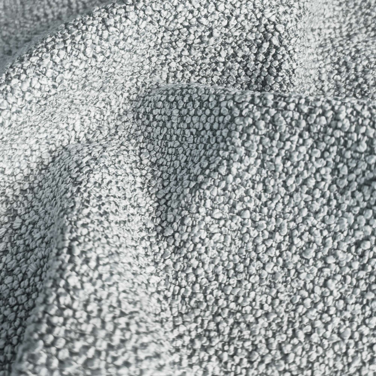Tessuto Cloe Grey CL45 drappeggiato – bouclé dai riccioli fitti