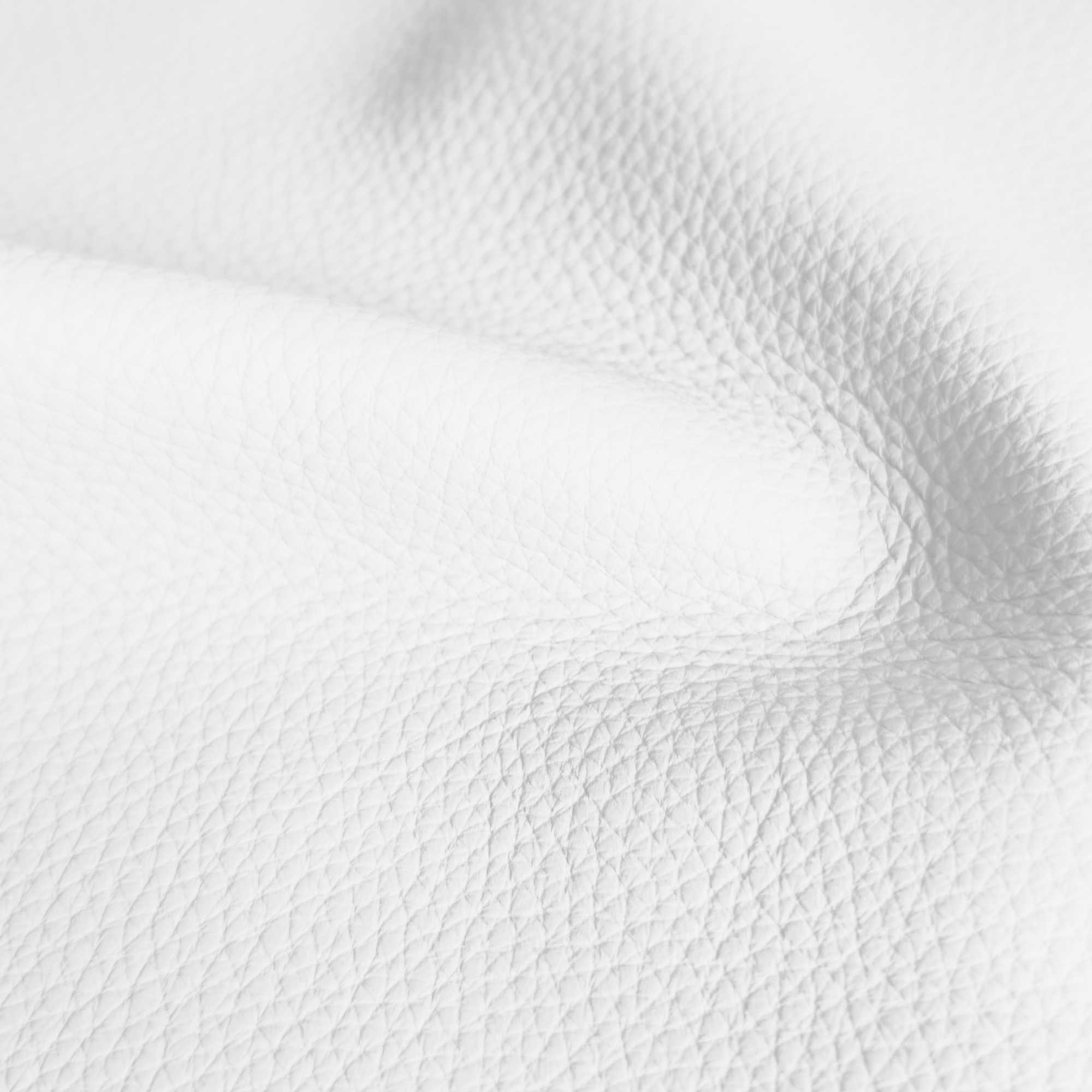 Pelle Natural Bianco 4001 – vera pelle fiore morbida in drappeggio