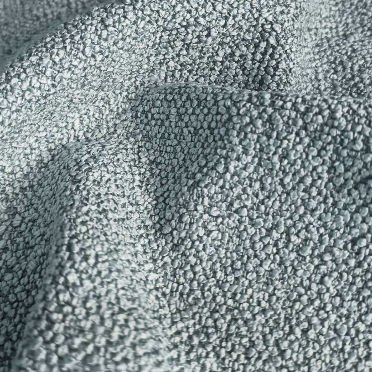 Tessuto Cloe Anthracite CL46 drappeggiato – bouclé dai riccioli fitti